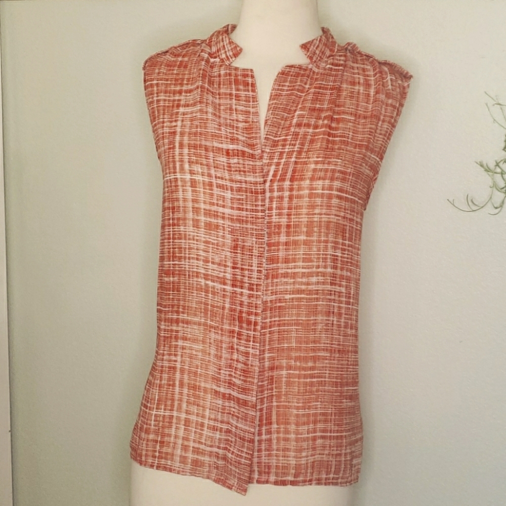 Worthington Sheer Sleeveless Blouse